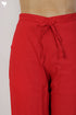 Cambric Cotton Pants In Crimson Red